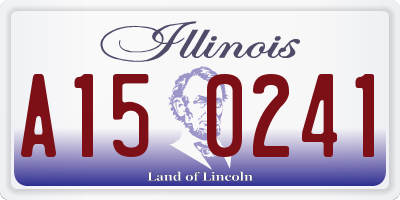 IL license plate A150241