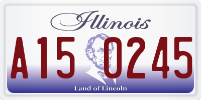 IL license plate A150245