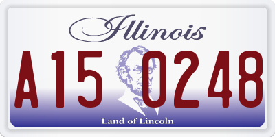 IL license plate A150248