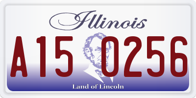 IL license plate A150256