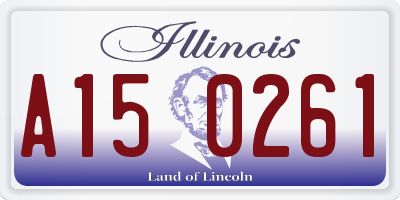 IL license plate A150261