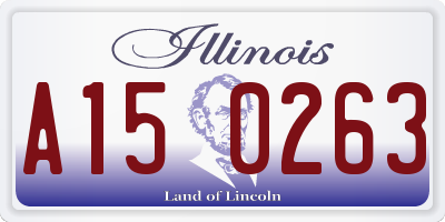 IL license plate A150263
