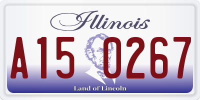 IL license plate A150267