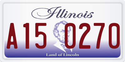 IL license plate A150270