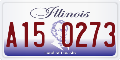 IL license plate A150273