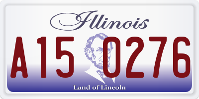 IL license plate A150276