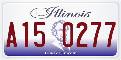 IL license plate A150277