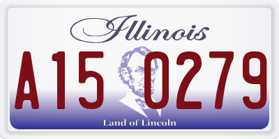 IL license plate A150279