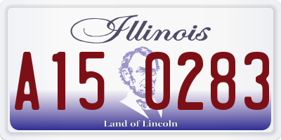 IL license plate A150283