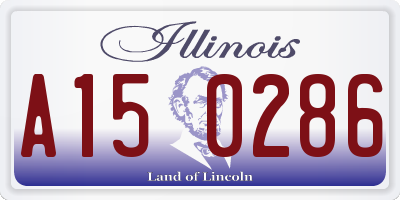 IL license plate A150286