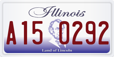 IL license plate A150292