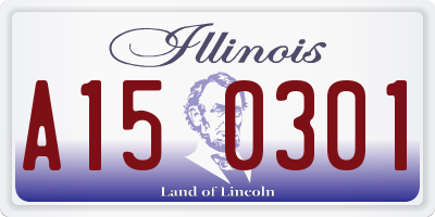 IL license plate A150301