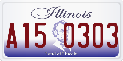 IL license plate A150303