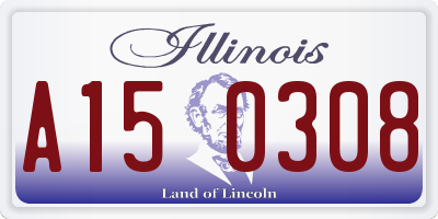 IL license plate A150308
