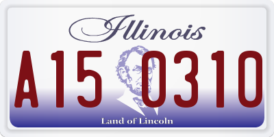 IL license plate A150310