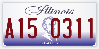 IL license plate A150311