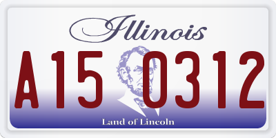 IL license plate A150312