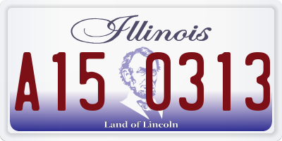 IL license plate A150313