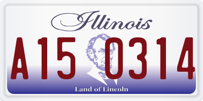 IL license plate A150314