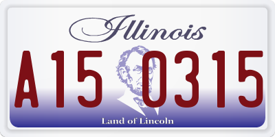 IL license plate A150315
