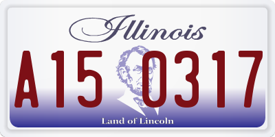 IL license plate A150317
