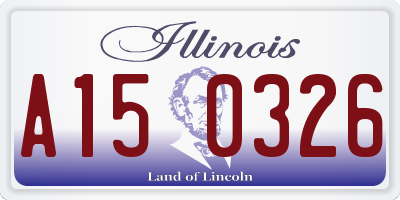 IL license plate A150326