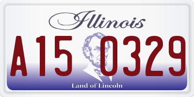 IL license plate A150329