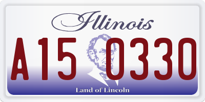 IL license plate A150330