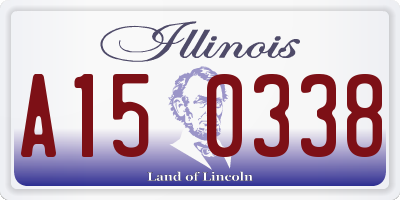 IL license plate A150338