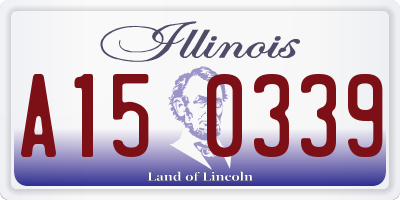 IL license plate A150339