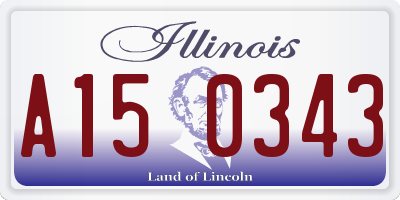 IL license plate A150343
