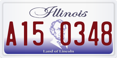 IL license plate A150348
