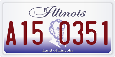 IL license plate A150351