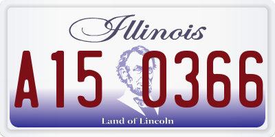 IL license plate A150366