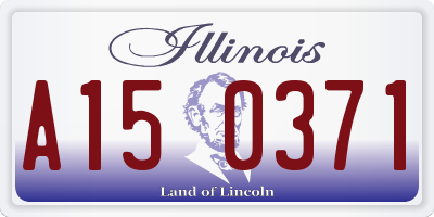 IL license plate A150371