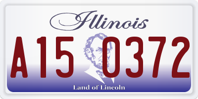IL license plate A150372