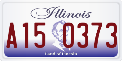 IL license plate A150373