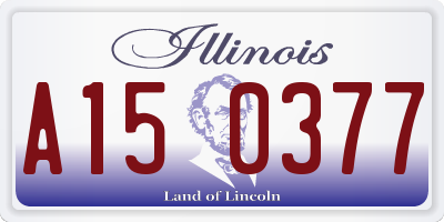 IL license plate A150377