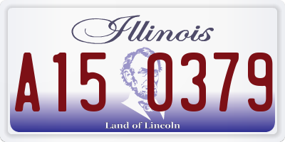 IL license plate A150379