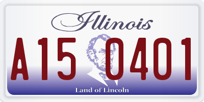 IL license plate A150401