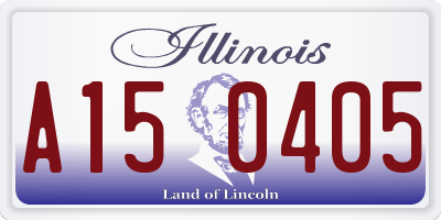 IL license plate A150405