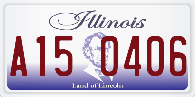 IL license plate A150406