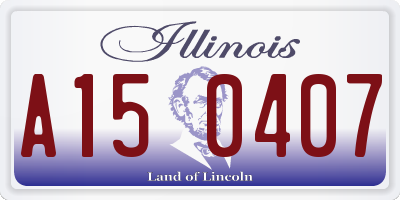 IL license plate A150407