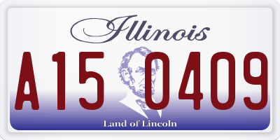 IL license plate A150409