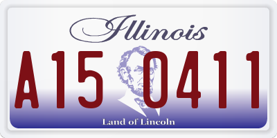 IL license plate A150411