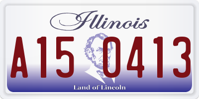 IL license plate A150413