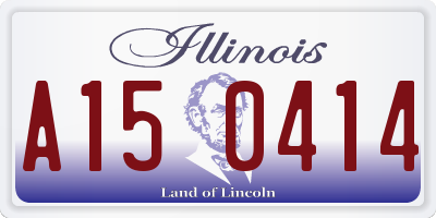 IL license plate A150414