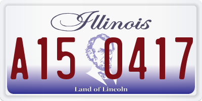 IL license plate A150417