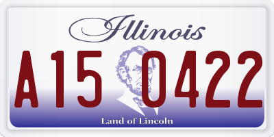 IL license plate A150422