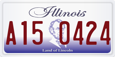 IL license plate A150424